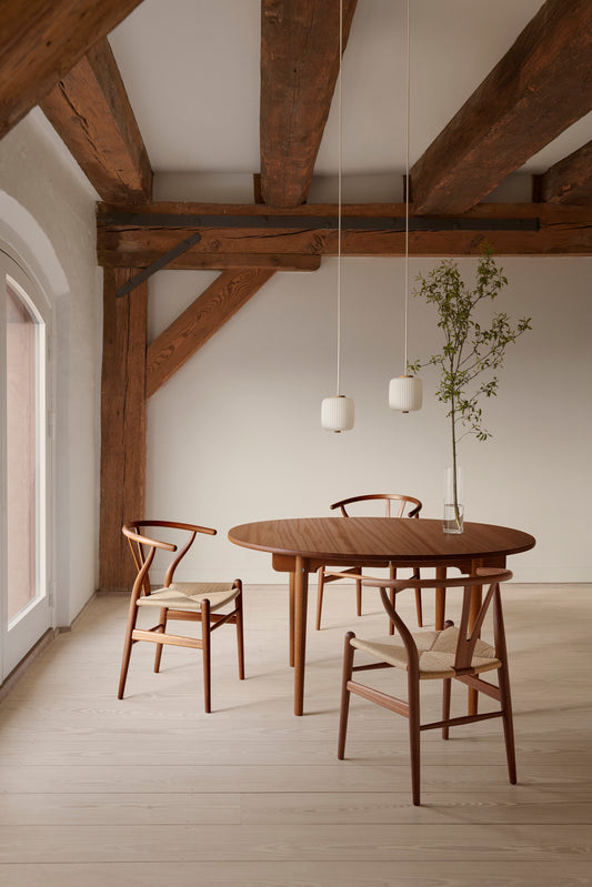 Sedia CH24 Wishbone, mogano/corda naturale