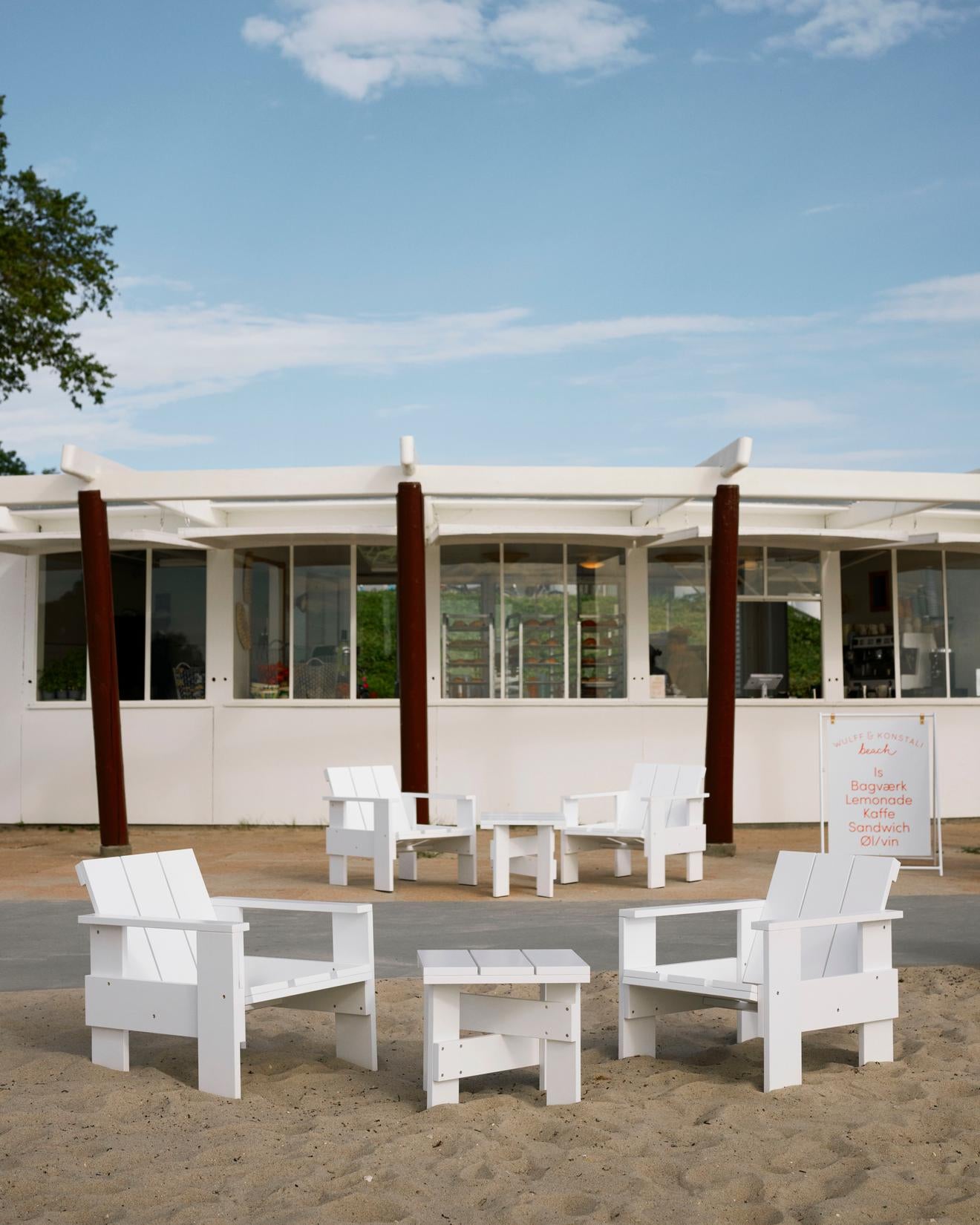 Poltrona Crate, Bianco
