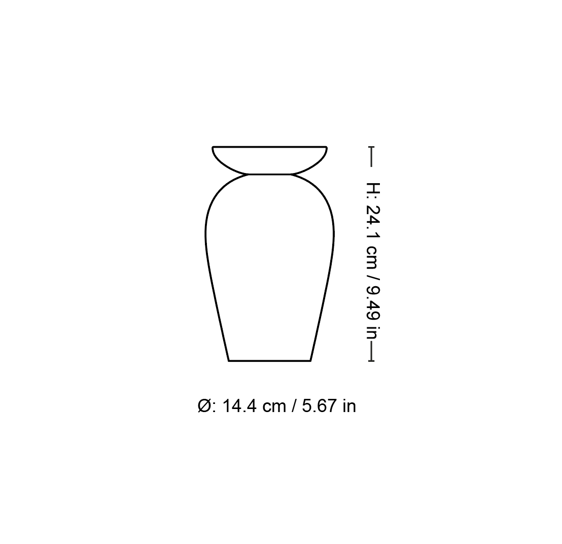 Vaso, Momento JH47, Rosso Marrone