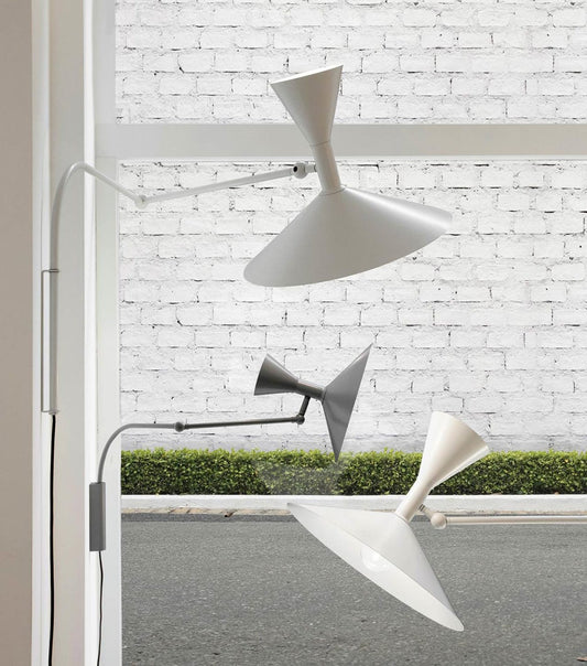 Lampada da Parete, Lampe de Marseille Mini, Grigio Opaco