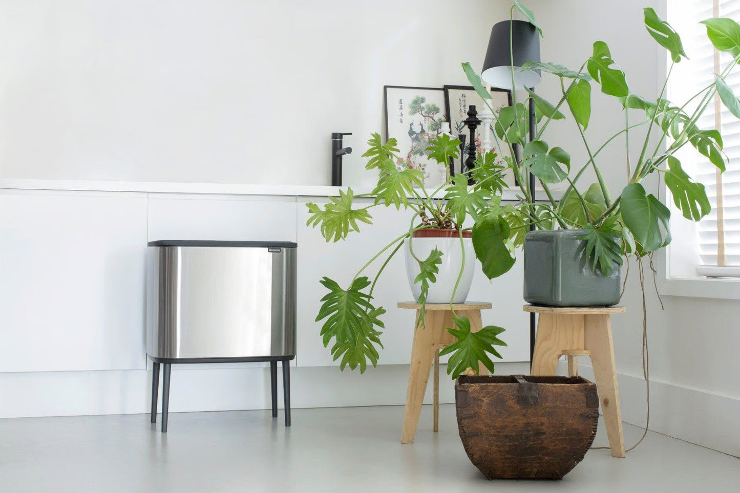 Pattumiera, Bo Touch Bin 11+23L, Matt Steel