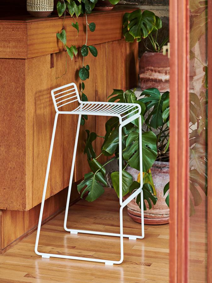 HEE BAR STOOL H65 WHITE