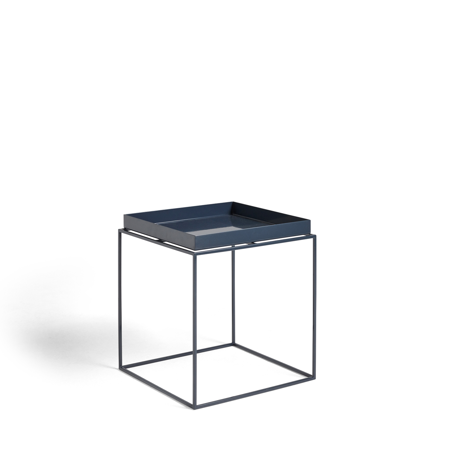 Tavolino vassoio, Tray Table M, deep blue high gloss