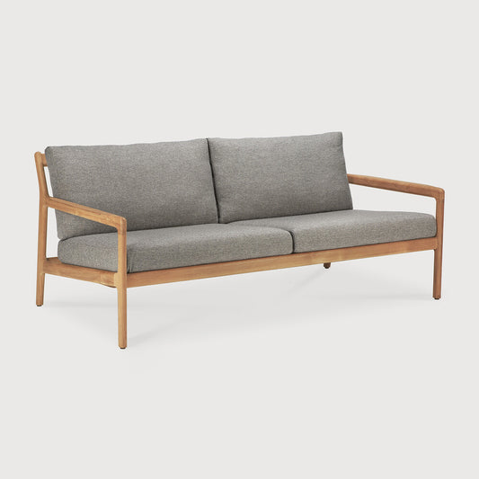 Divano Jack Outdoor 2 Posti Teak con Cuscini Mocha