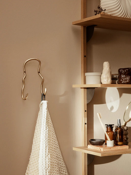 Appendiabiti, Curvature Double Hook, Ottone
