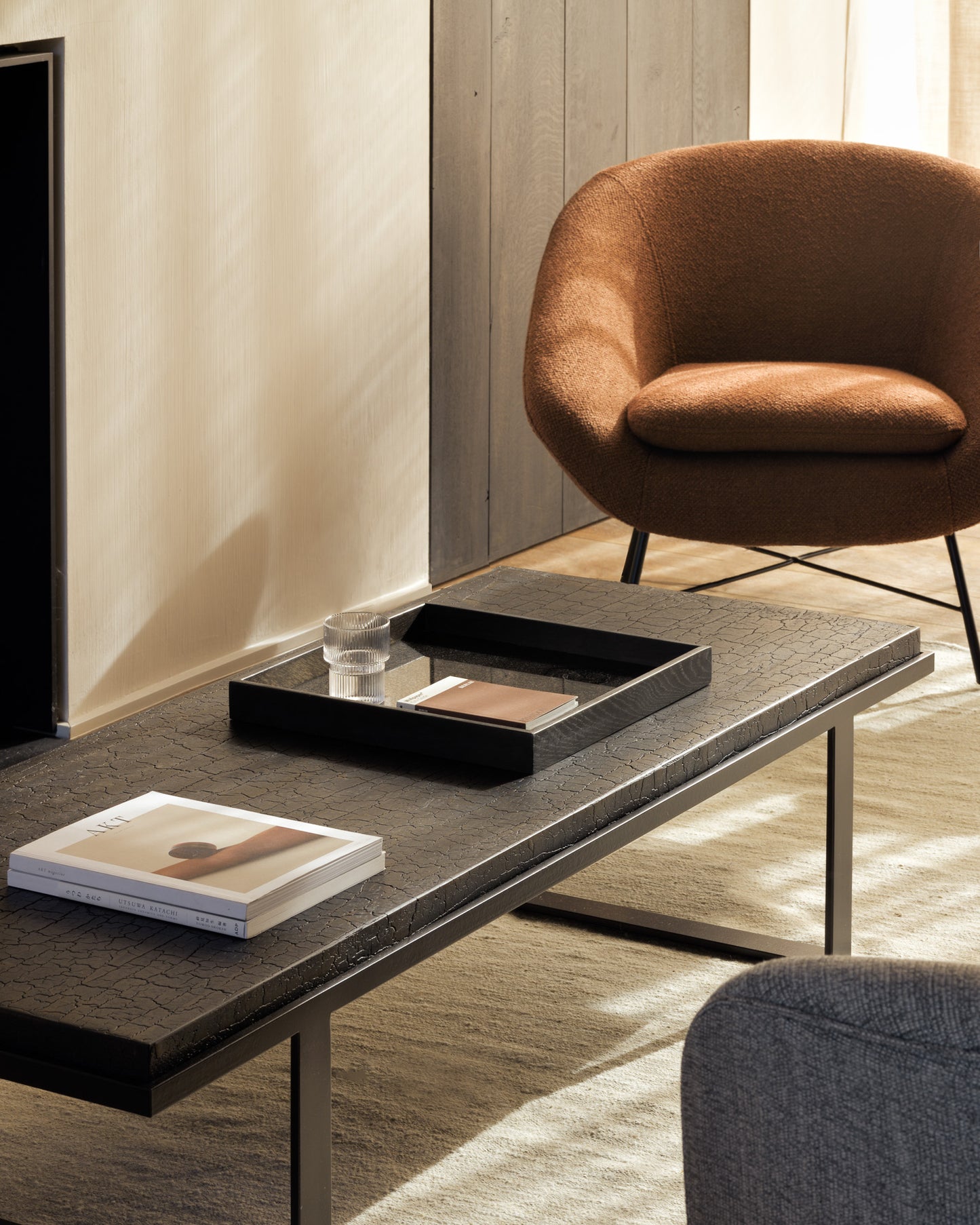 Poltrona, Barrow, Tessuto Copper
