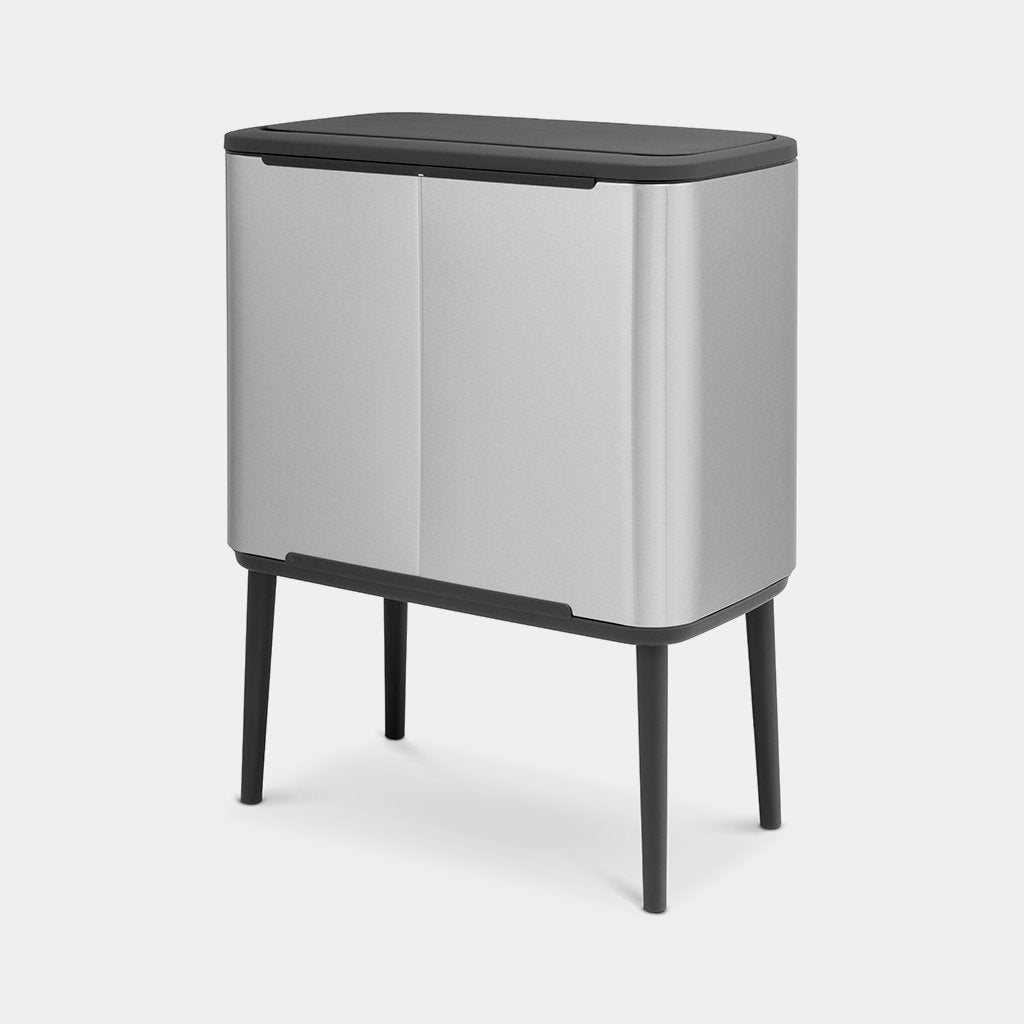Brabantia Bo Touch Bin 11+23L, Matt Steel - retro