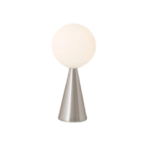 Lampada da Tavolo, Bilia Mini, Bianco/Nichel