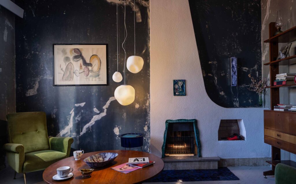 Foscarini Hoba grande sospensione, accesa