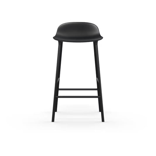 Sgabello Form H65, Acciaio Nero
