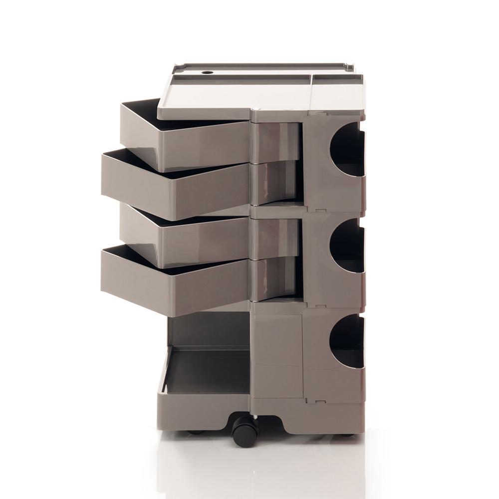 Carrello contenitore Boby, h.73,5 con 4 cassetti, cumin