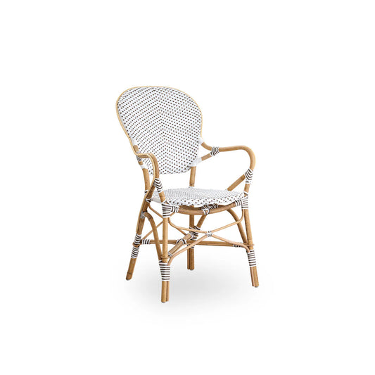 Poltrona Isabell, White, Cappuccino Dot