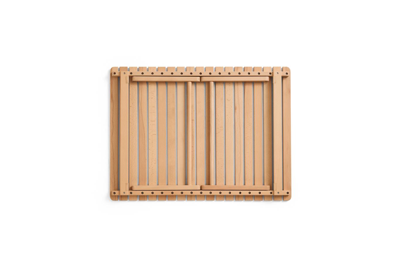 Tavolino pieghevole Outdoor Market by Jasper Morrison, faggio, grande, 58 x 78 x h.29,5