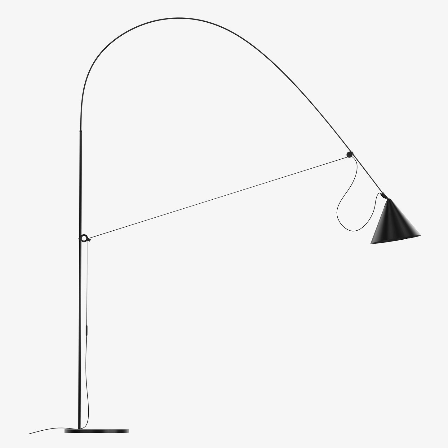Lampada da Terra, Ayno XL, Nero/Nero