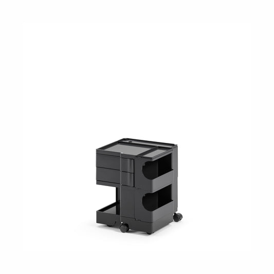 Carrello contenitore Boby, h.52,5 con 2 cassetti, onyx black