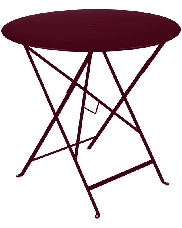 Tavolo Pieghevole Bistro, Ø77, Black Cherry