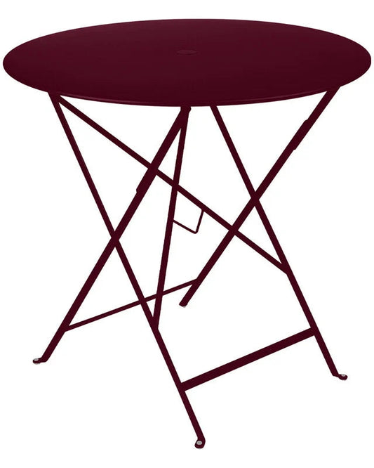 Tavolo Pieghevole Bistro, Ø77, Black Cherry