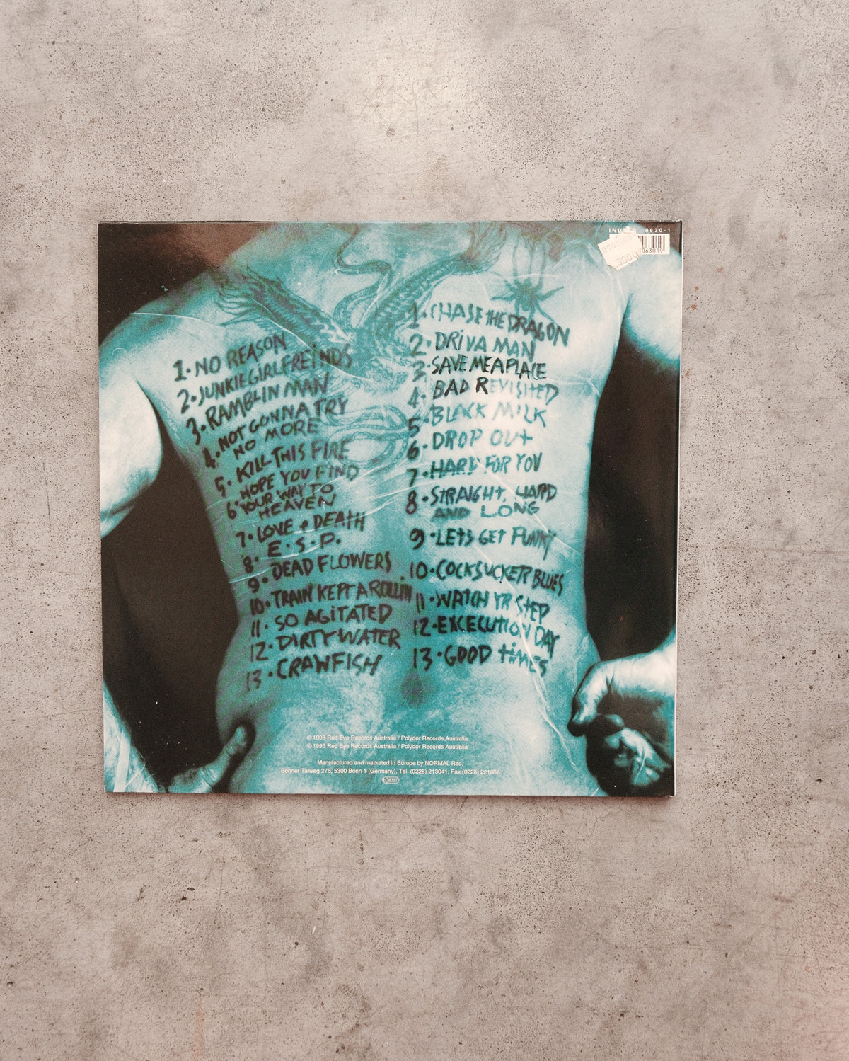 Beasts of Bourbon – From the Belly of the Beasts, retro copertina con tracklist