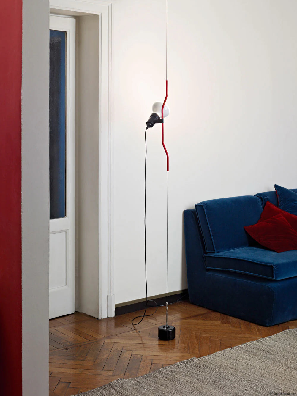 Lampada Parentesi con Dimmer, Rosso