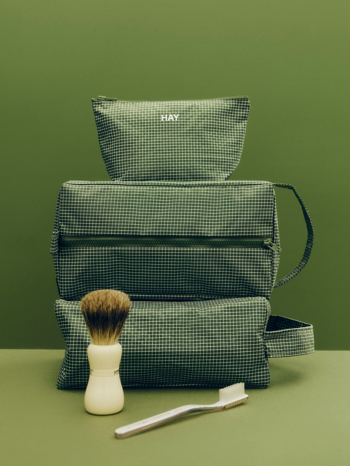 Astuccio, Grid Pouch, HAY, Verde Scuro, M