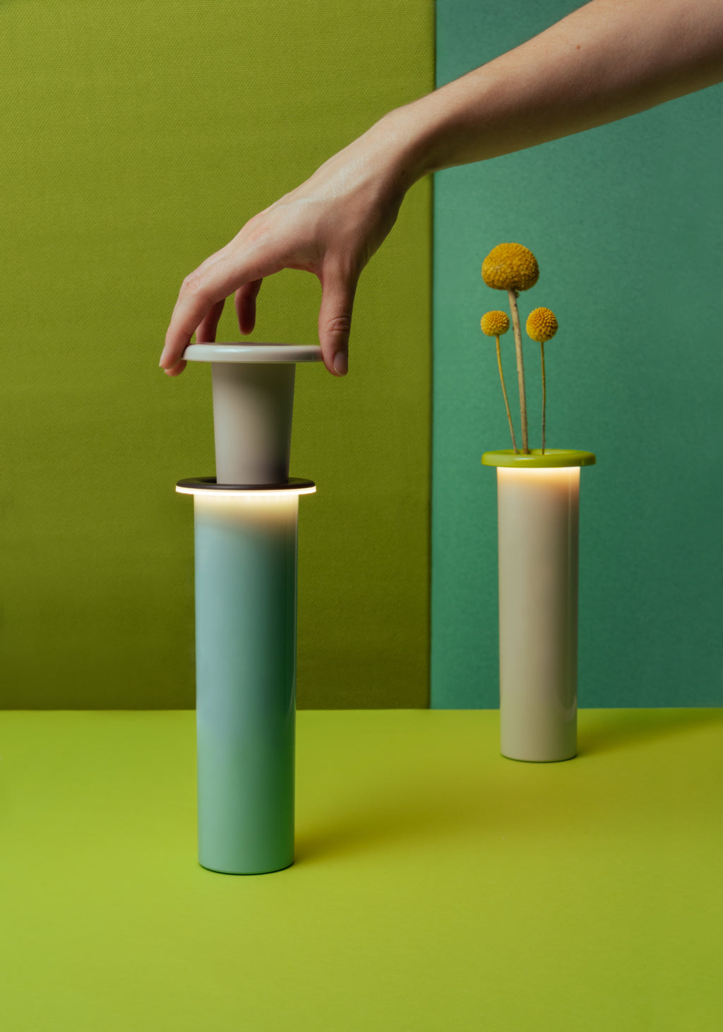 Lampada/Vaso Bouquet Beige
