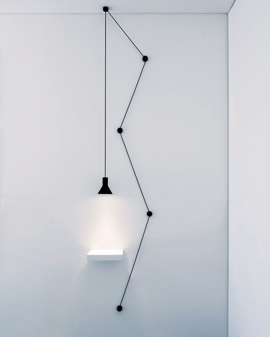 Neuro Davide Groppi, lampada da soffitto matt black