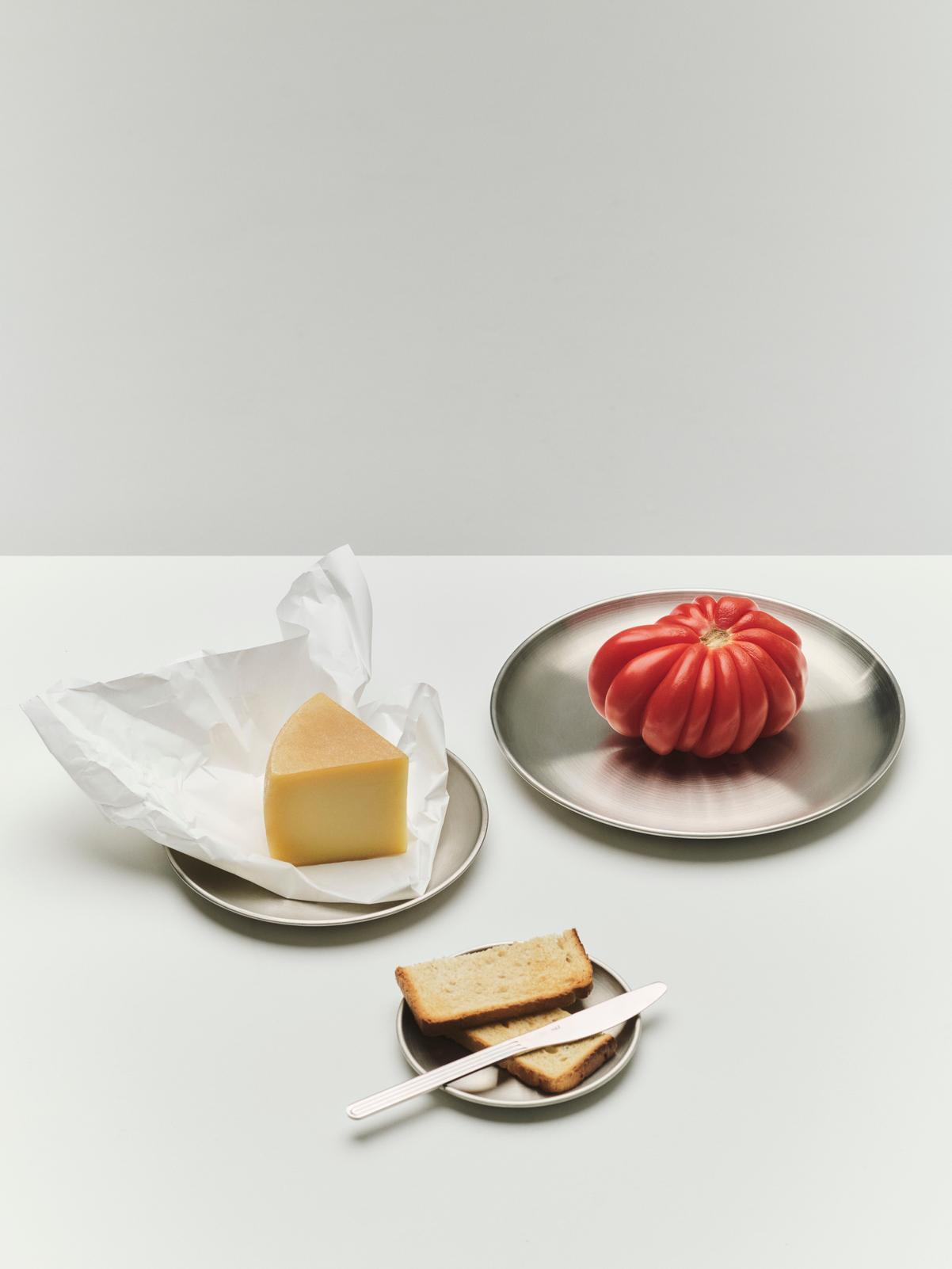 Piatti Outdoor Market by Jasper Morrison, set di 2, in acciaio , medi