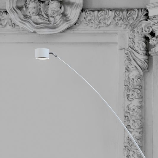Lampada da terra Sampei, h.290, bianca - ambientazione