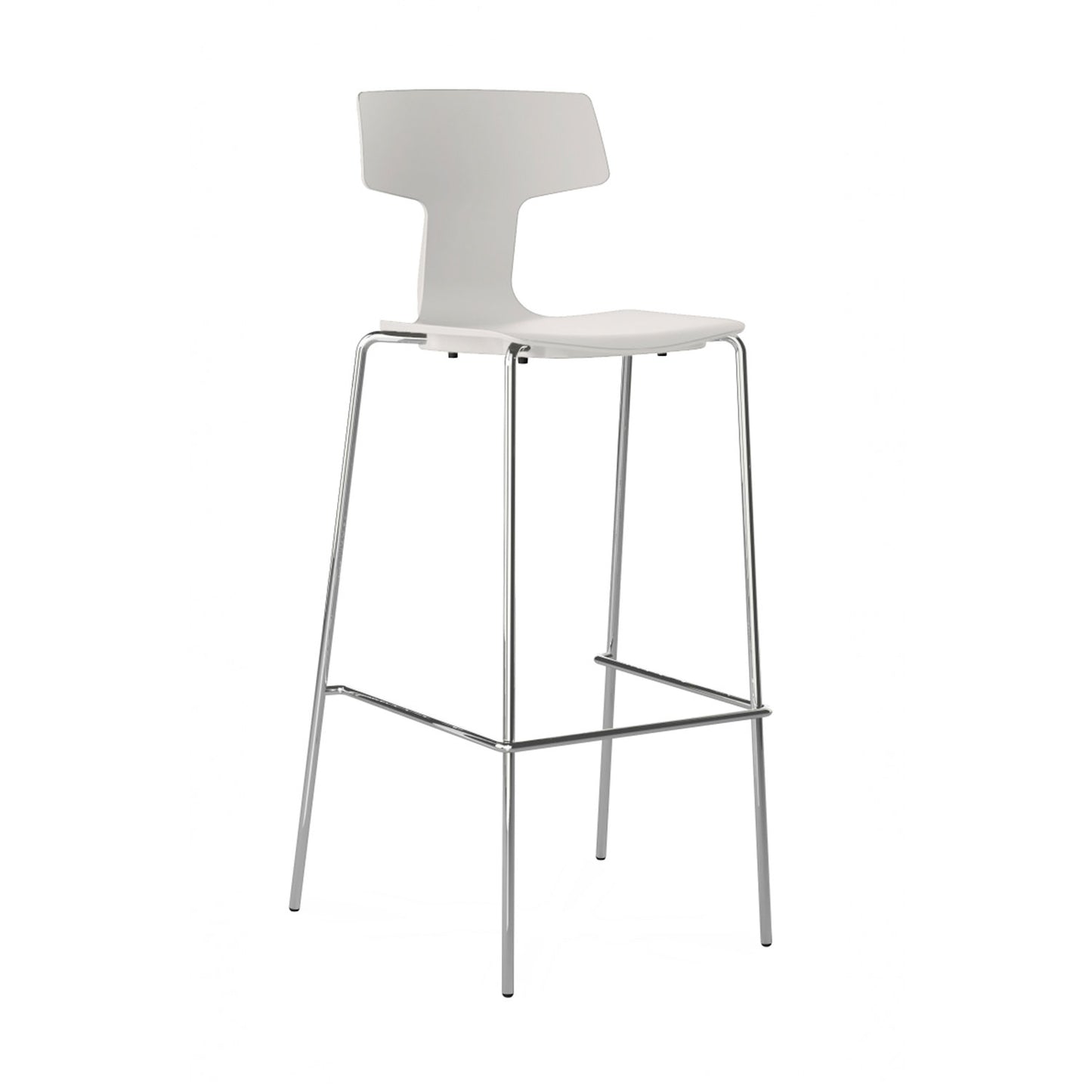 Sgabello, Split, Bianco, H65