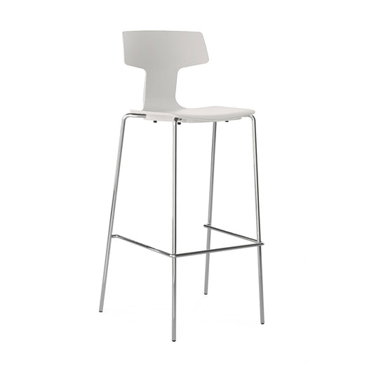 Sgabello, Split, Bianco, H65