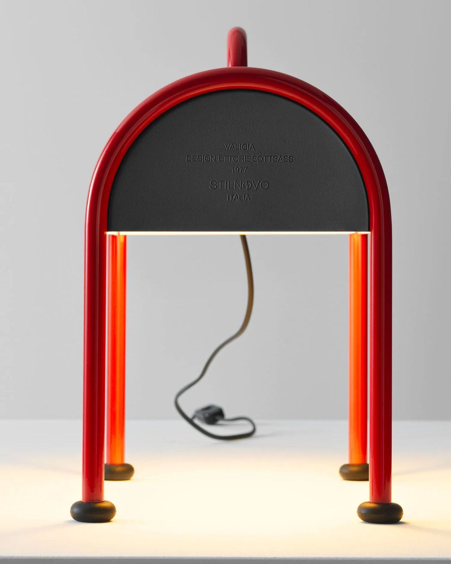 Lampada Valigia, Rosso/Nero