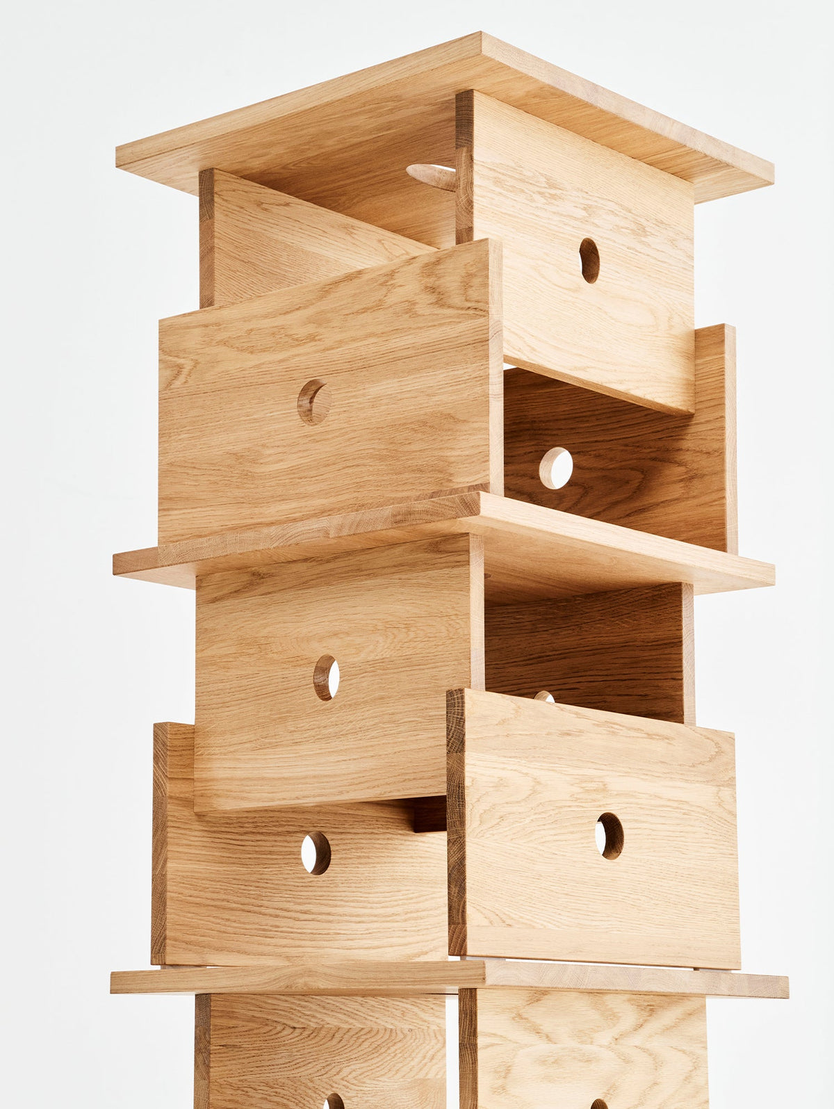 Tavolino Wood Box HAY, rovere oliato - impilati | #color_OILED OAK