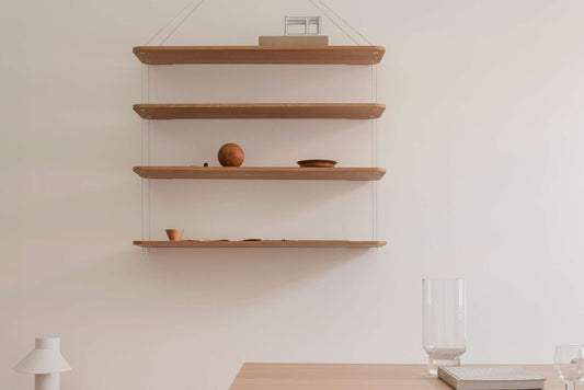 Libreria pensile, rovere