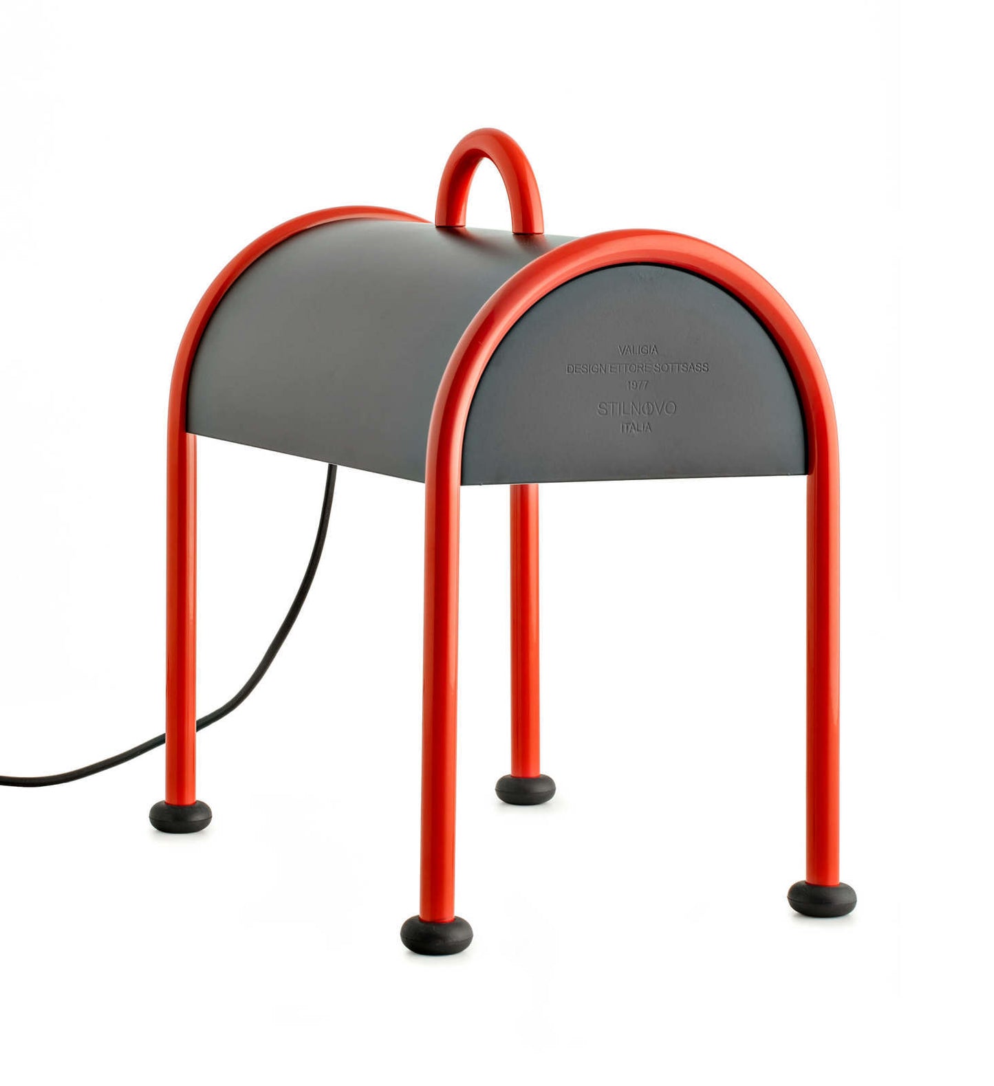 Lampada Valigia, Rosso/Nero