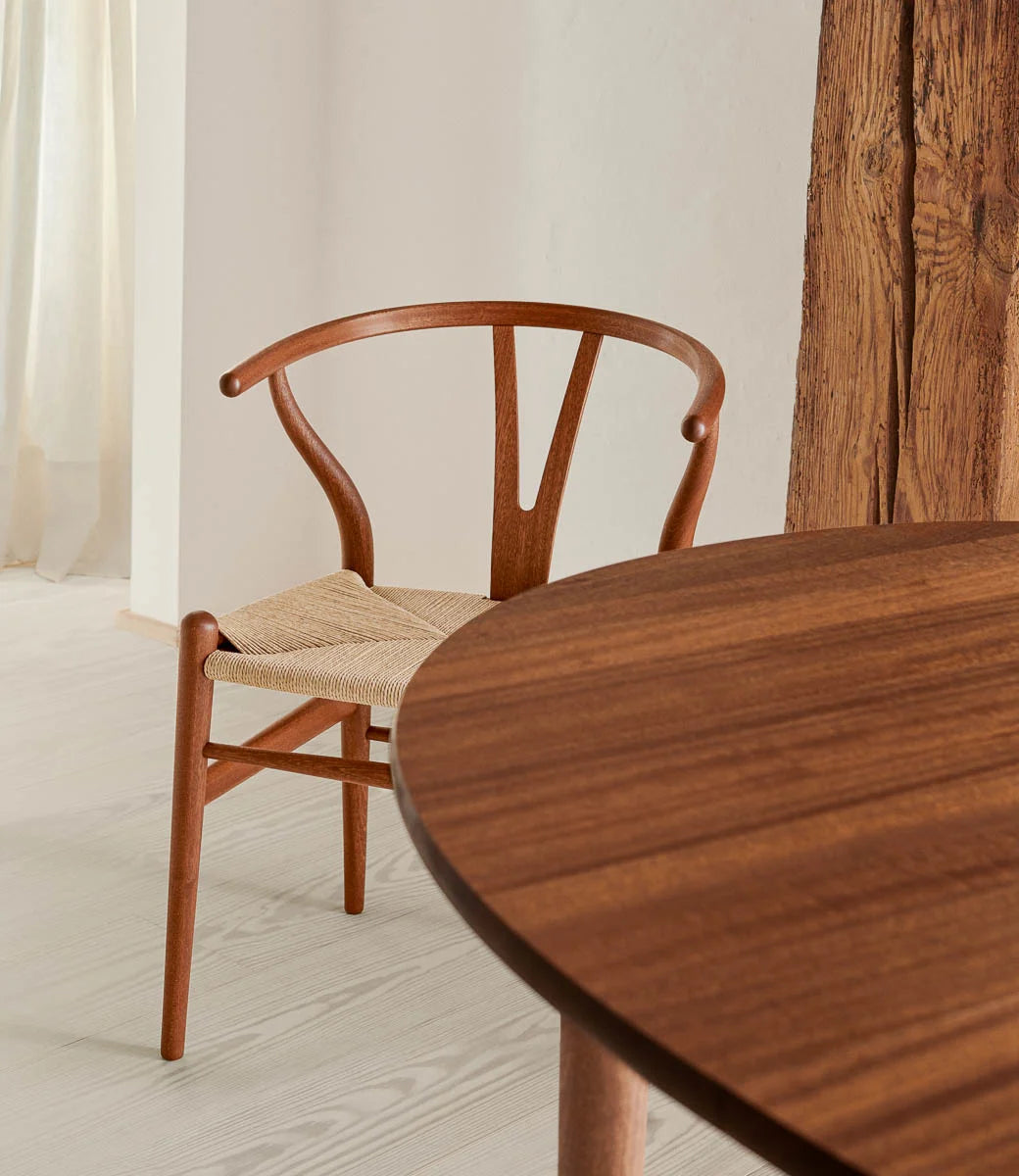 CH24 WISHBONE CHAIR MAHOGANY OIL/NAT CORD