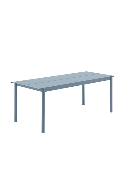 Tavolo Linear Steel, Acciaio, Pale Blue, 200x75