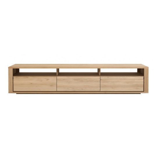 Porta tv Shadow Ethnicraft, fin. rovere, 3 cassetti