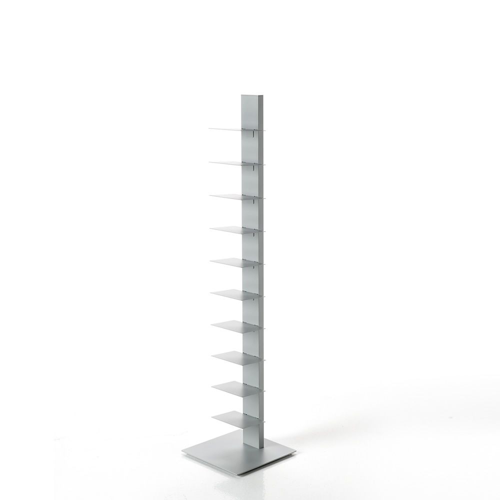 Libreria Sapiens h.152 BBB Italia - Grigio alluminio