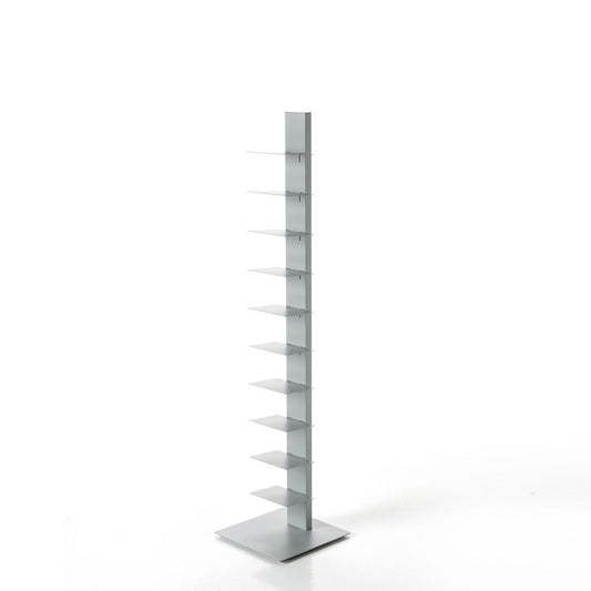 Libreria Sapiens h.152 BBB Italia - Grigio alluminio