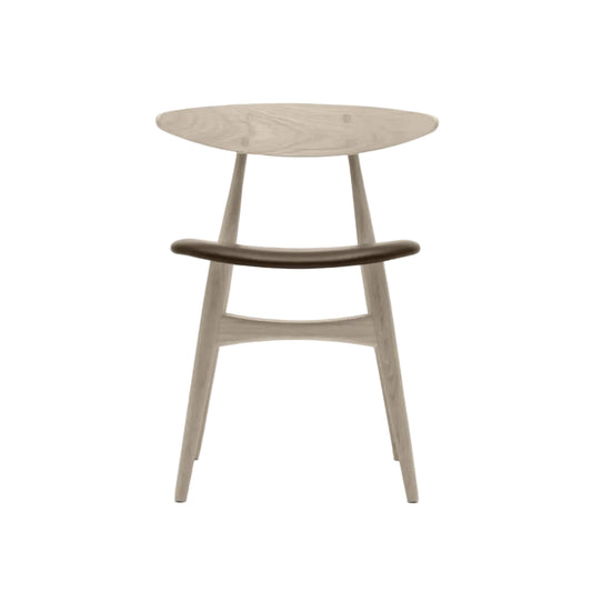 Sedia CH33P, Rovere Sapone, Pelle Thor 306