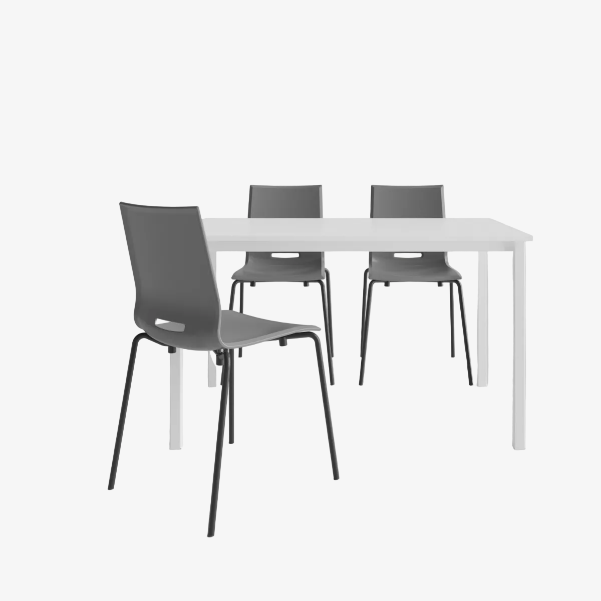 Tavolo Allungabile, Plutone, Bianco Opaco 110(160)x70