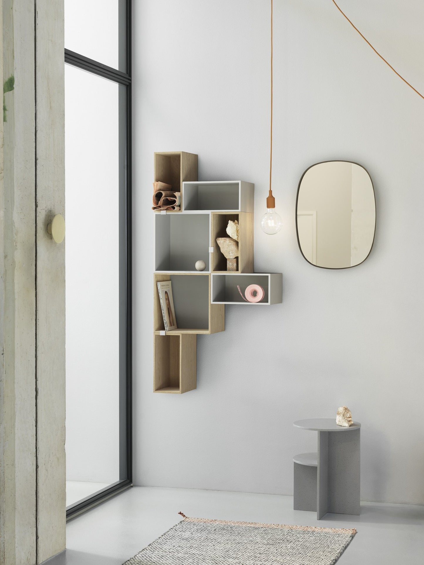 MINI STACKED LARGE LIGHT GREY